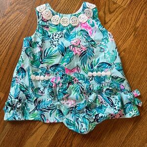 Lilly Pulitzer baby floral dress size 3-6m